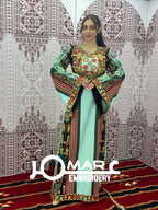 Majdalawi Palestinian thobe Tatreez Embroidered Traditional Palestinian Arabic Dress