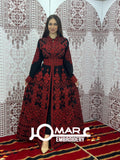 Thobe Embroidered Palestinian Maxi Dress Long Sleeves Kaftan Palestinian Princess Design And Embroidery