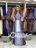 Thoub Embroidery Stone Thobe with Matching Embroidery Belt