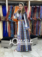 Thoub Embroidery Stone Thobe with Matching Embroidery Belt