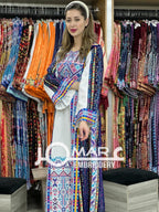 Thoub Embroidery Stone Thobe with Matching Embroidery Belt