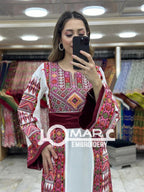 Malacca Embroidery Delicate with Stone Embroidery Thobe