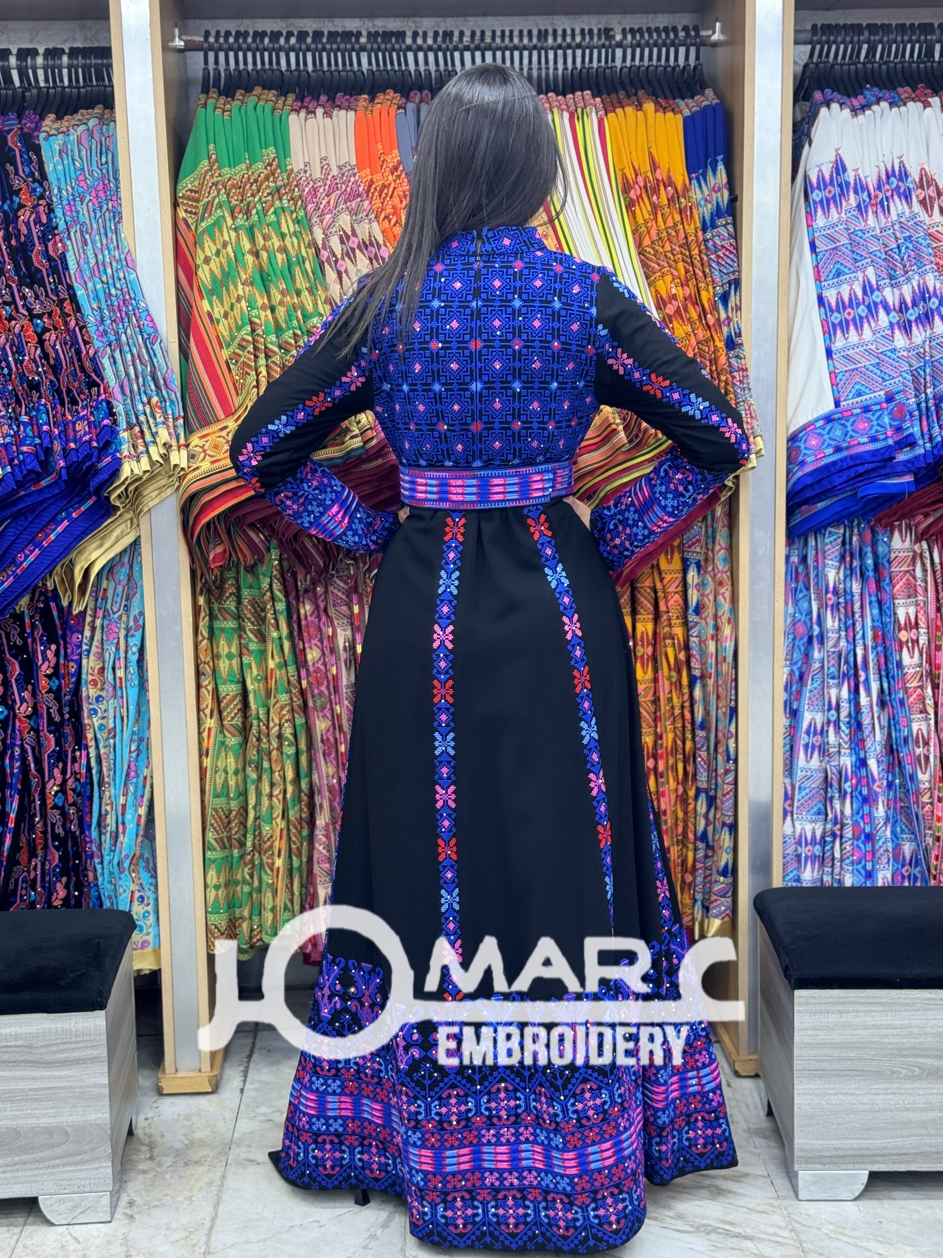 Malacca Embroidery Delicate with Stone Embroidery Thobe