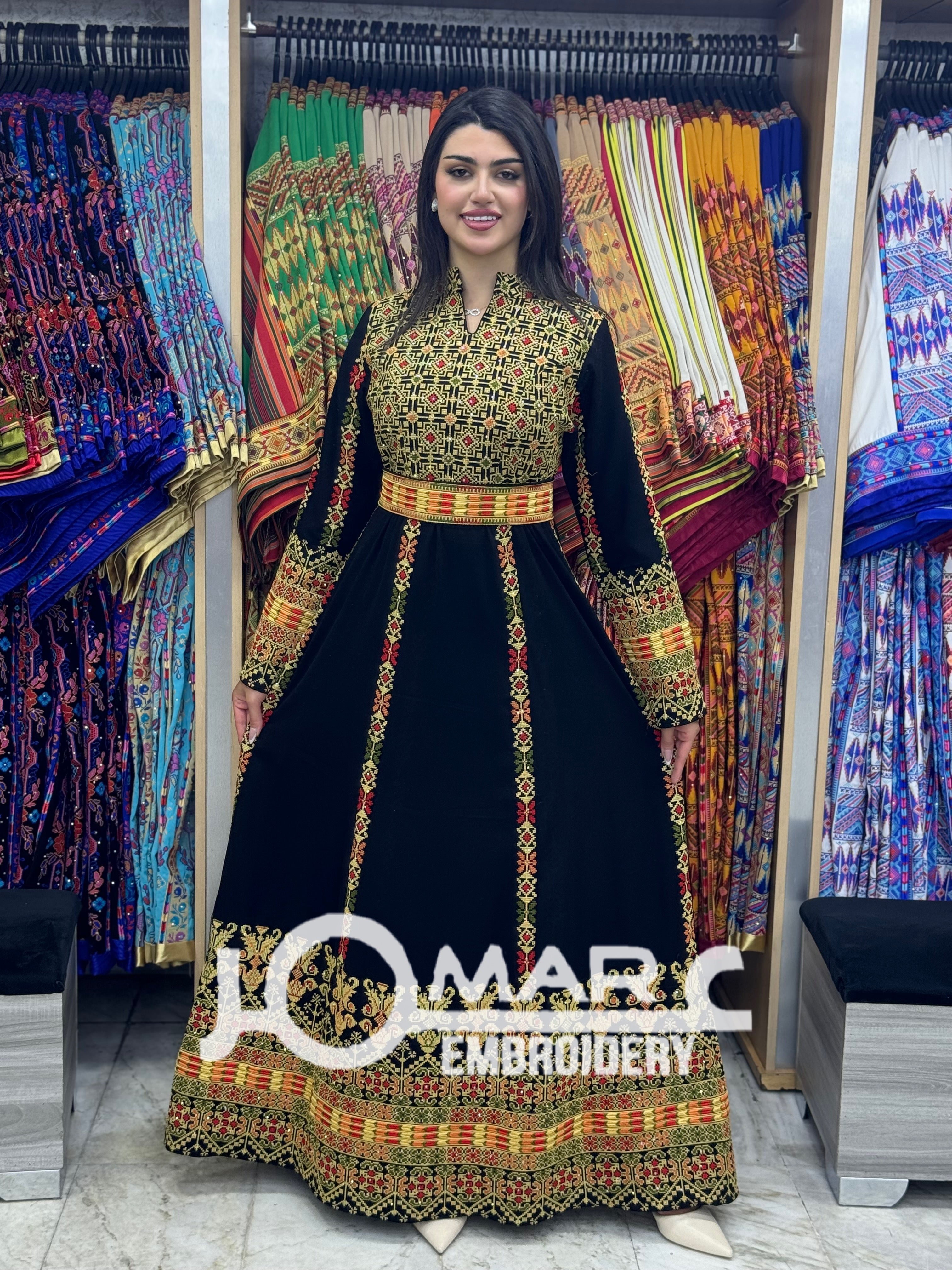 Malacca Embroidery Delicate with Stone Embroidery Thobe