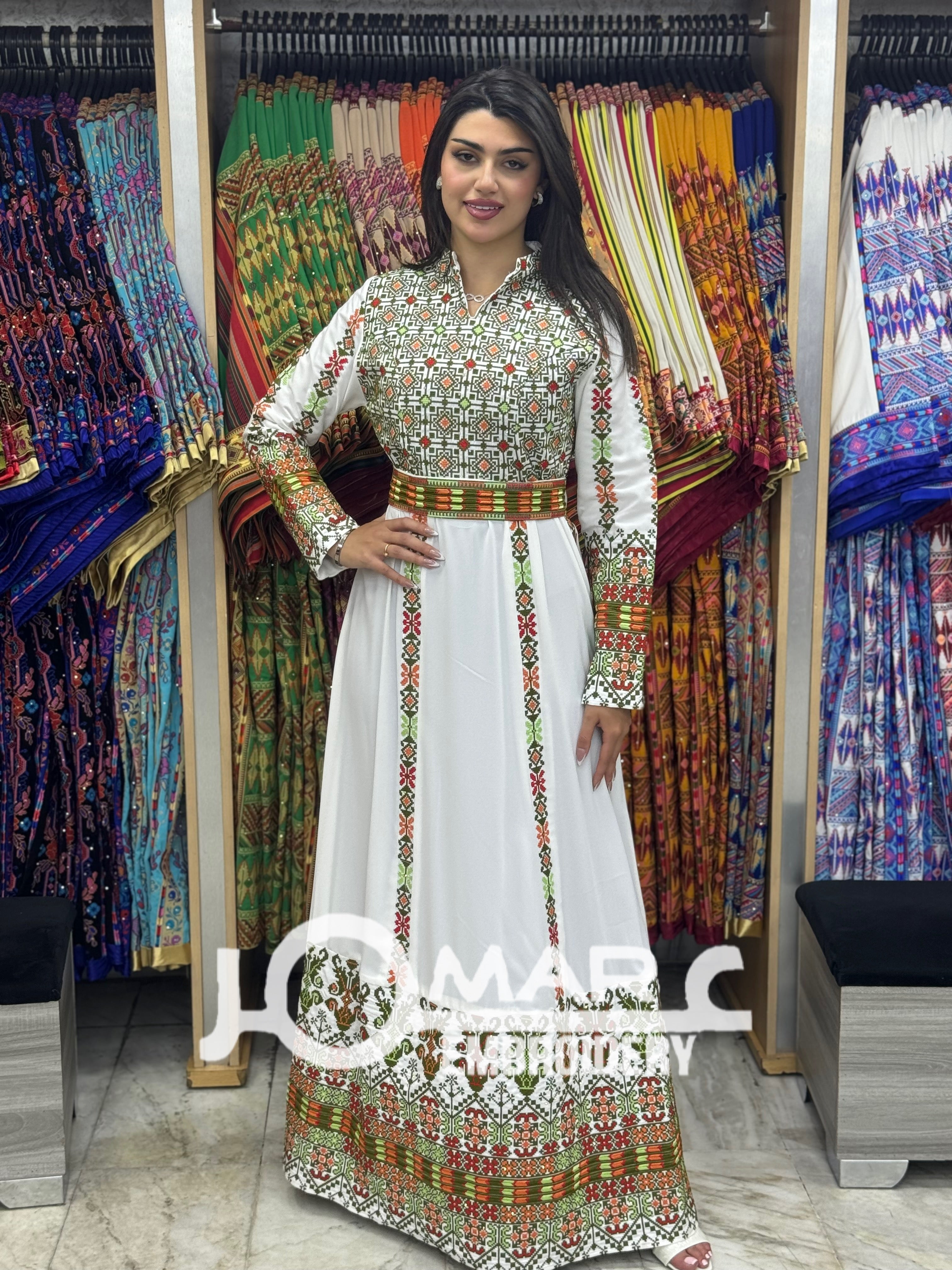 Malacca Embroidery Delicate with Stone Embroidery Thobe