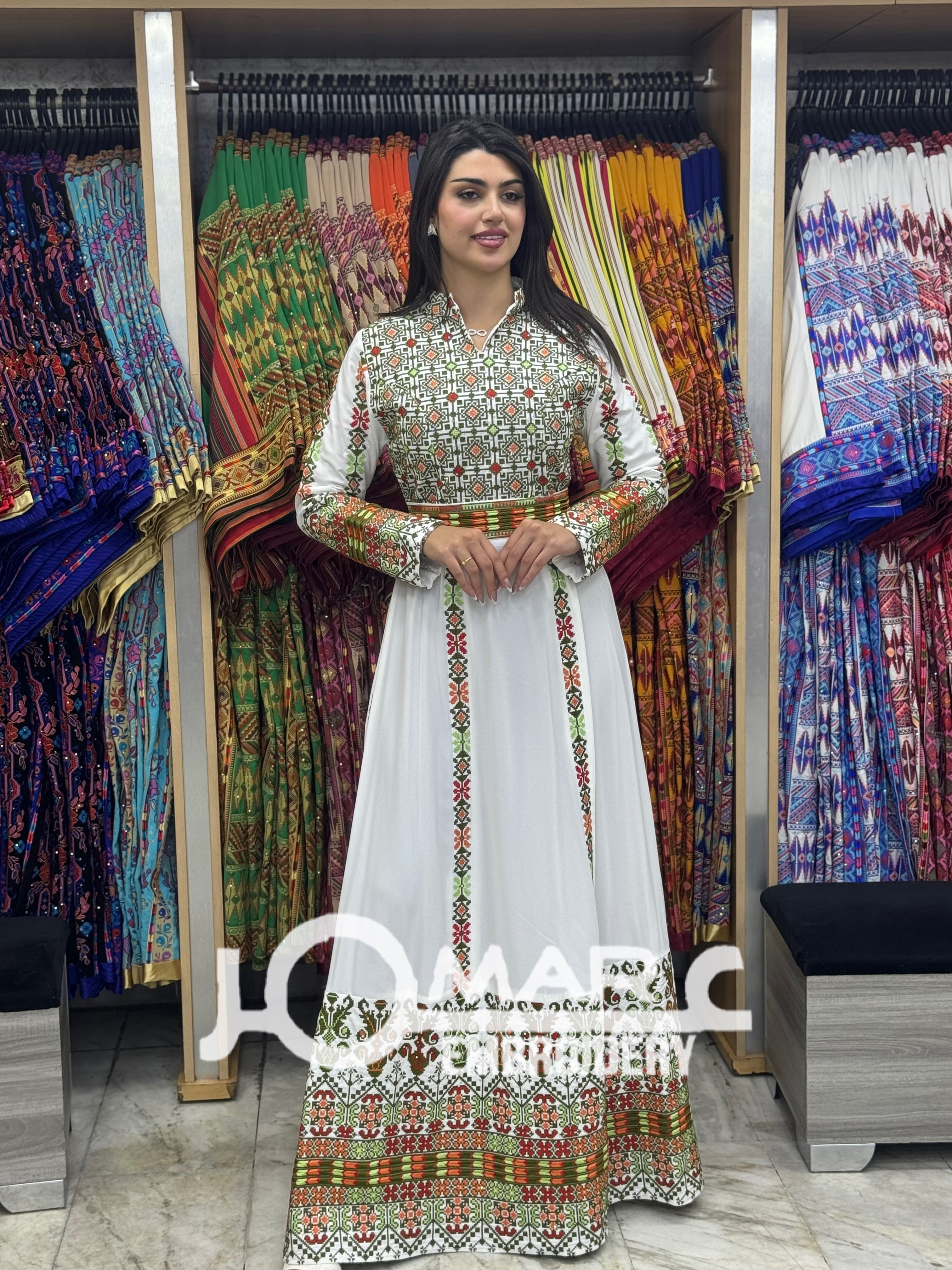Malacca Embroidery Delicate with Stone Embroidery Thobe