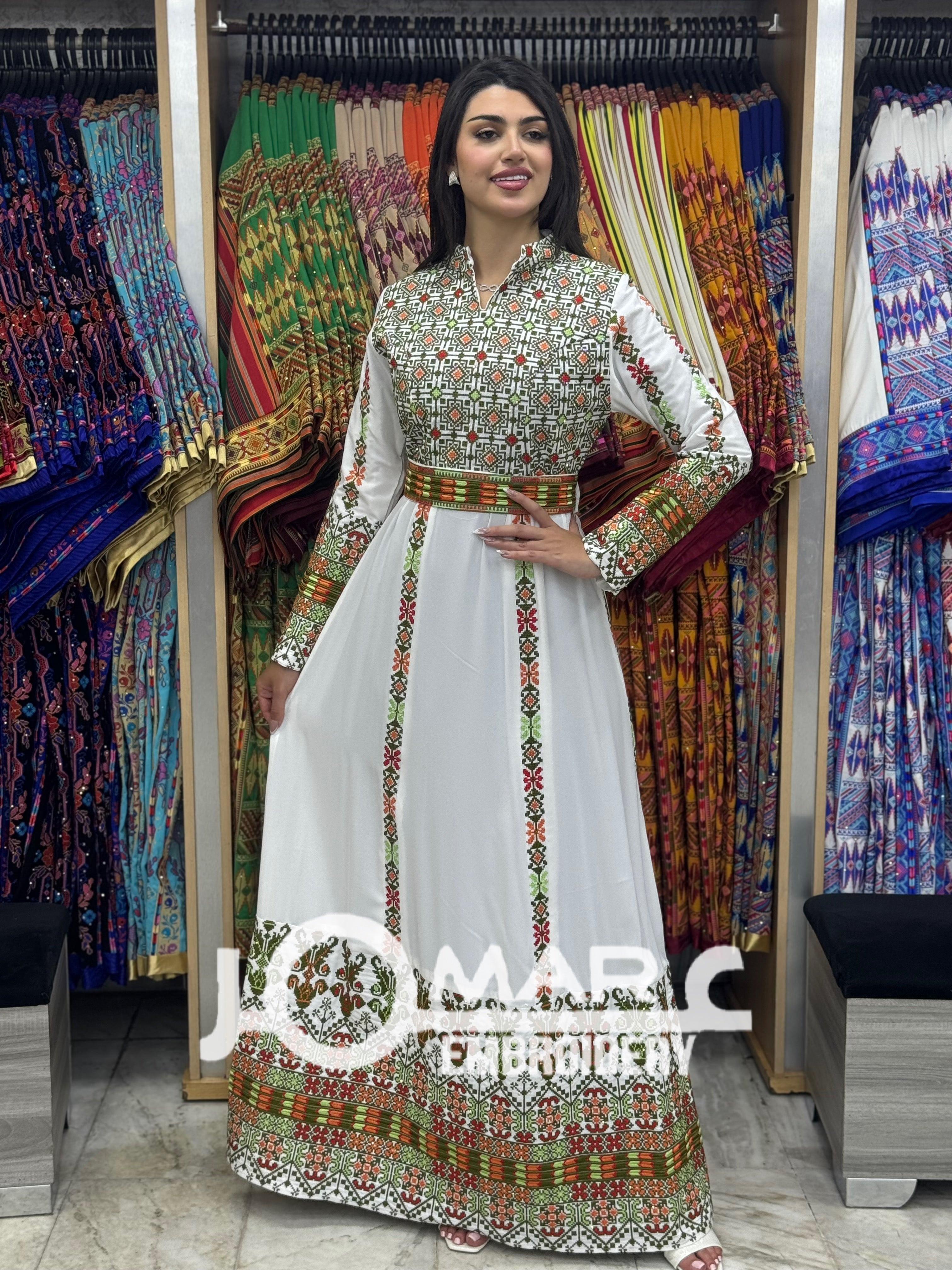 Malacca Embroidery Delicate with Stone Embroidery Thobe