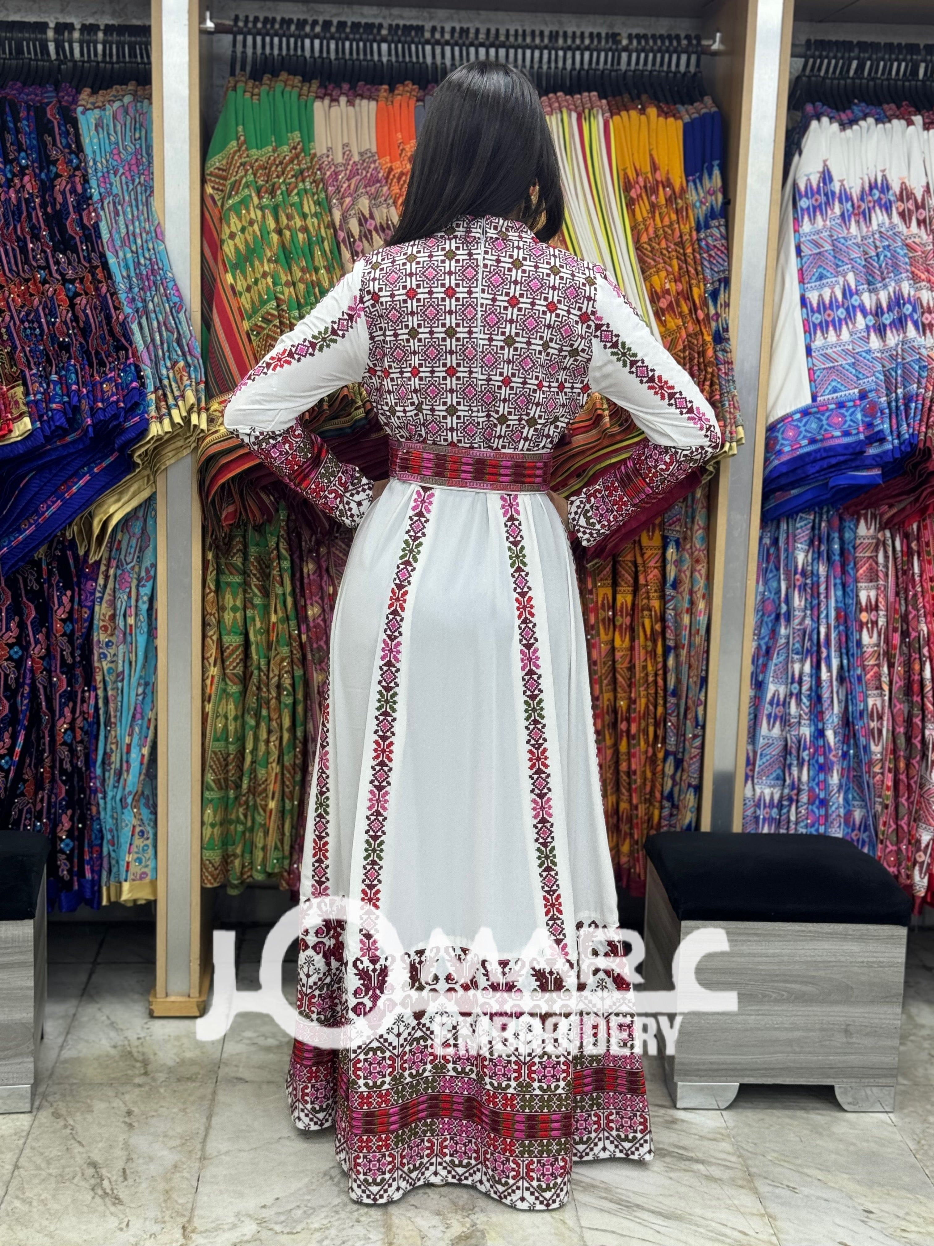 Malacca Embroidery Delicate with Stone Embroidery Thobe