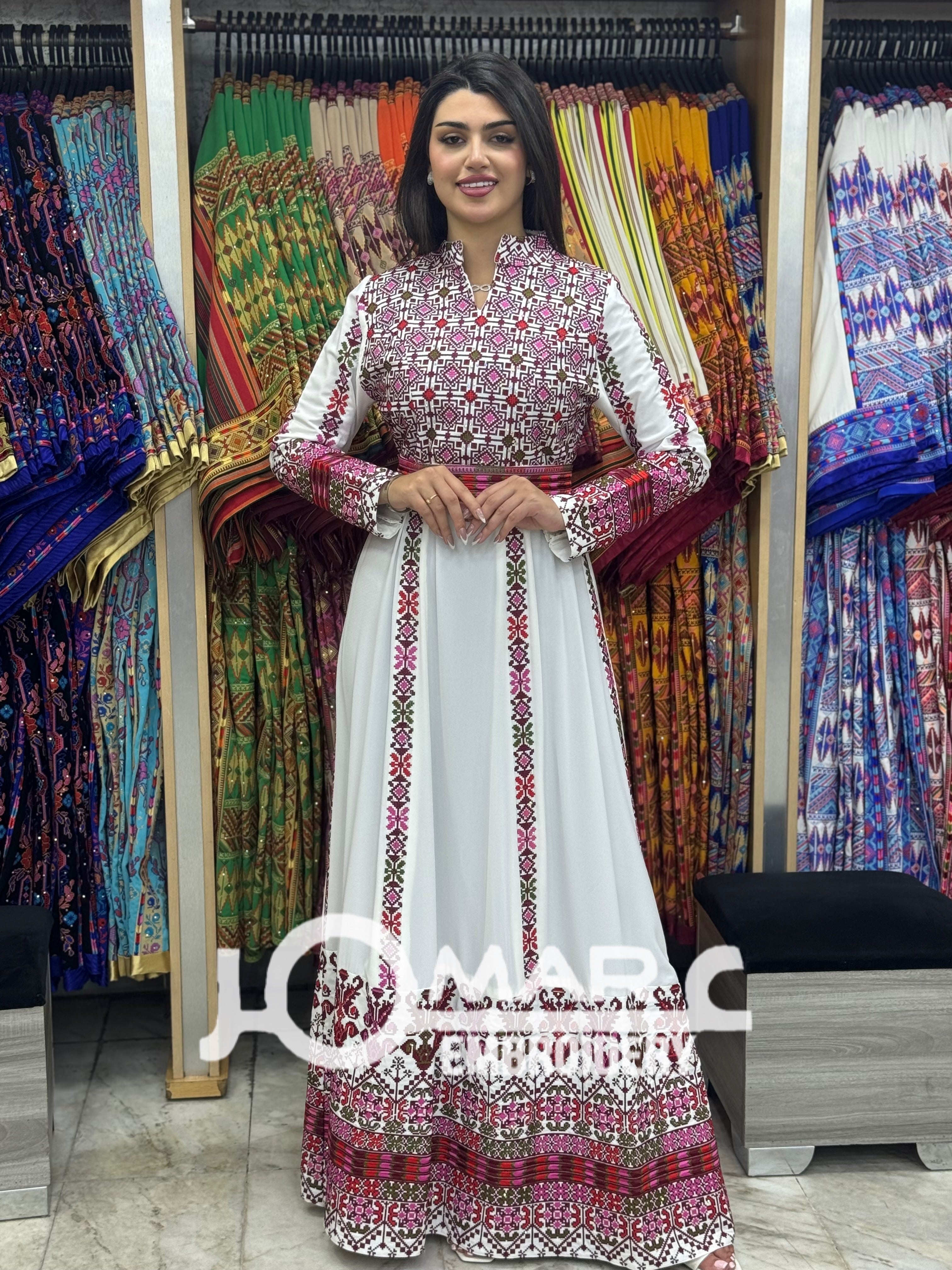 Malacca Embroidery Delicate with Stone Embroidery Thobe