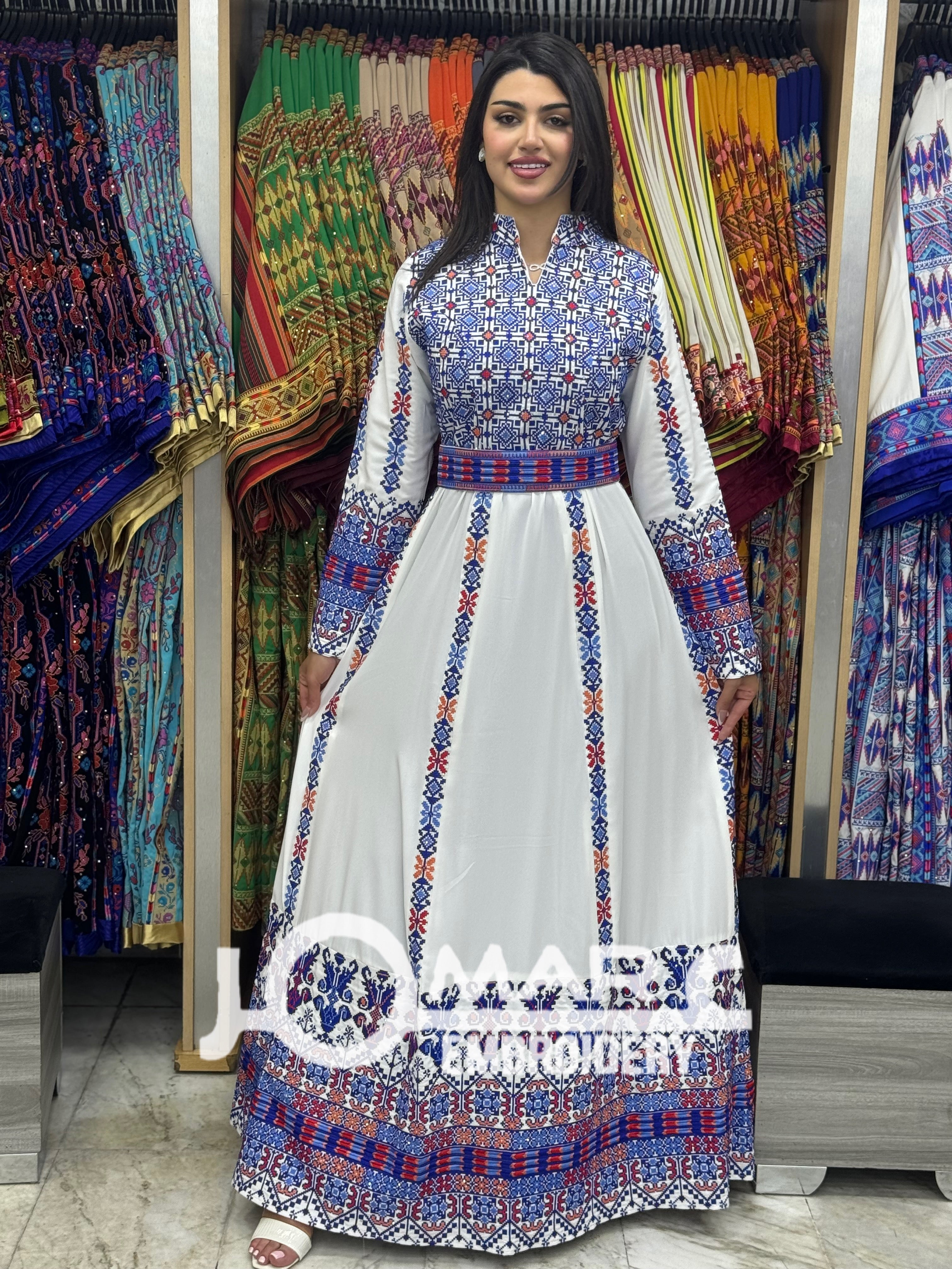 Malacca Embroidery Delicate with Stone Embroidery Thobe