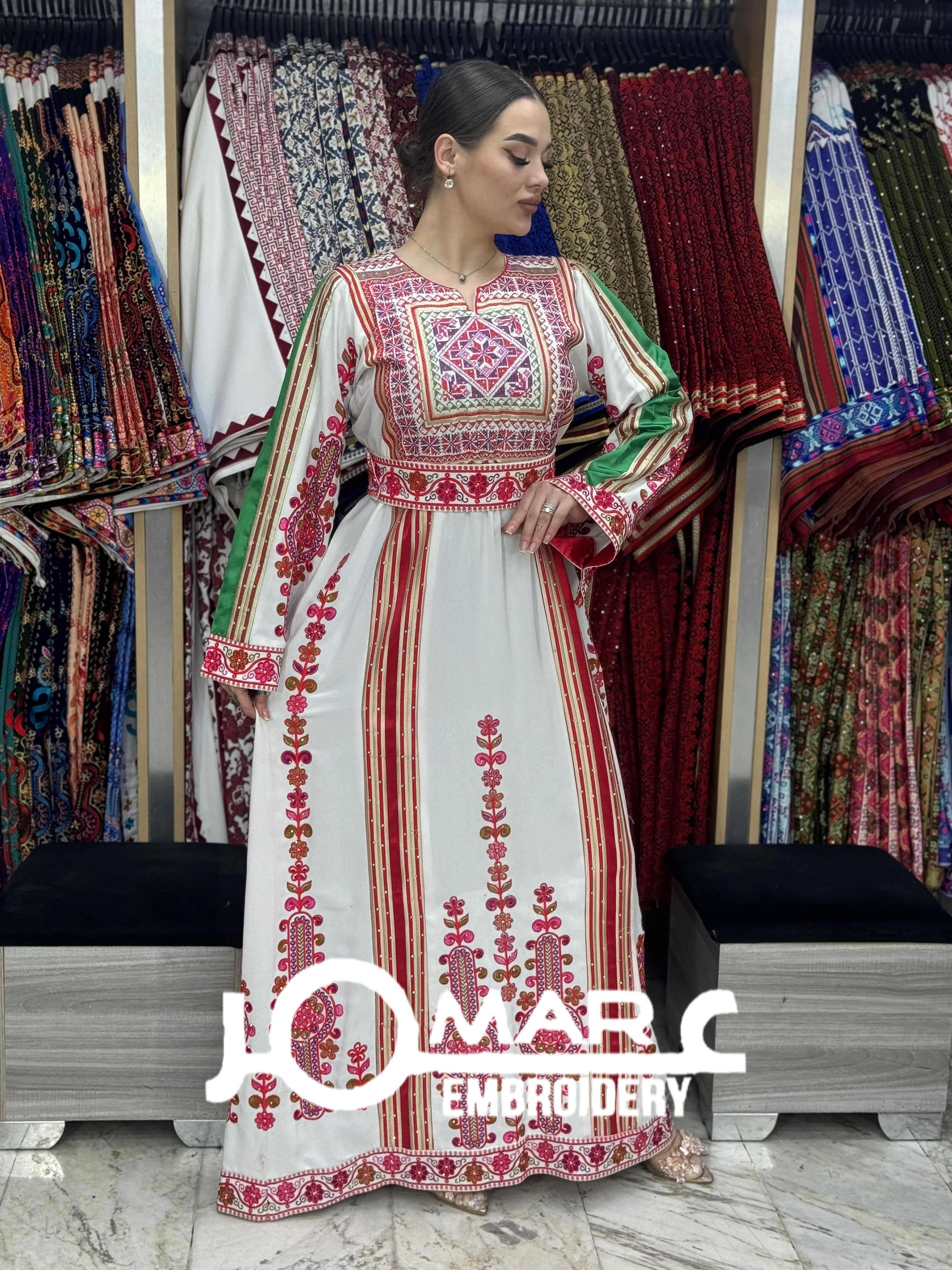 Malacca Embroidery Delicate with Stone Embroidery Thobe