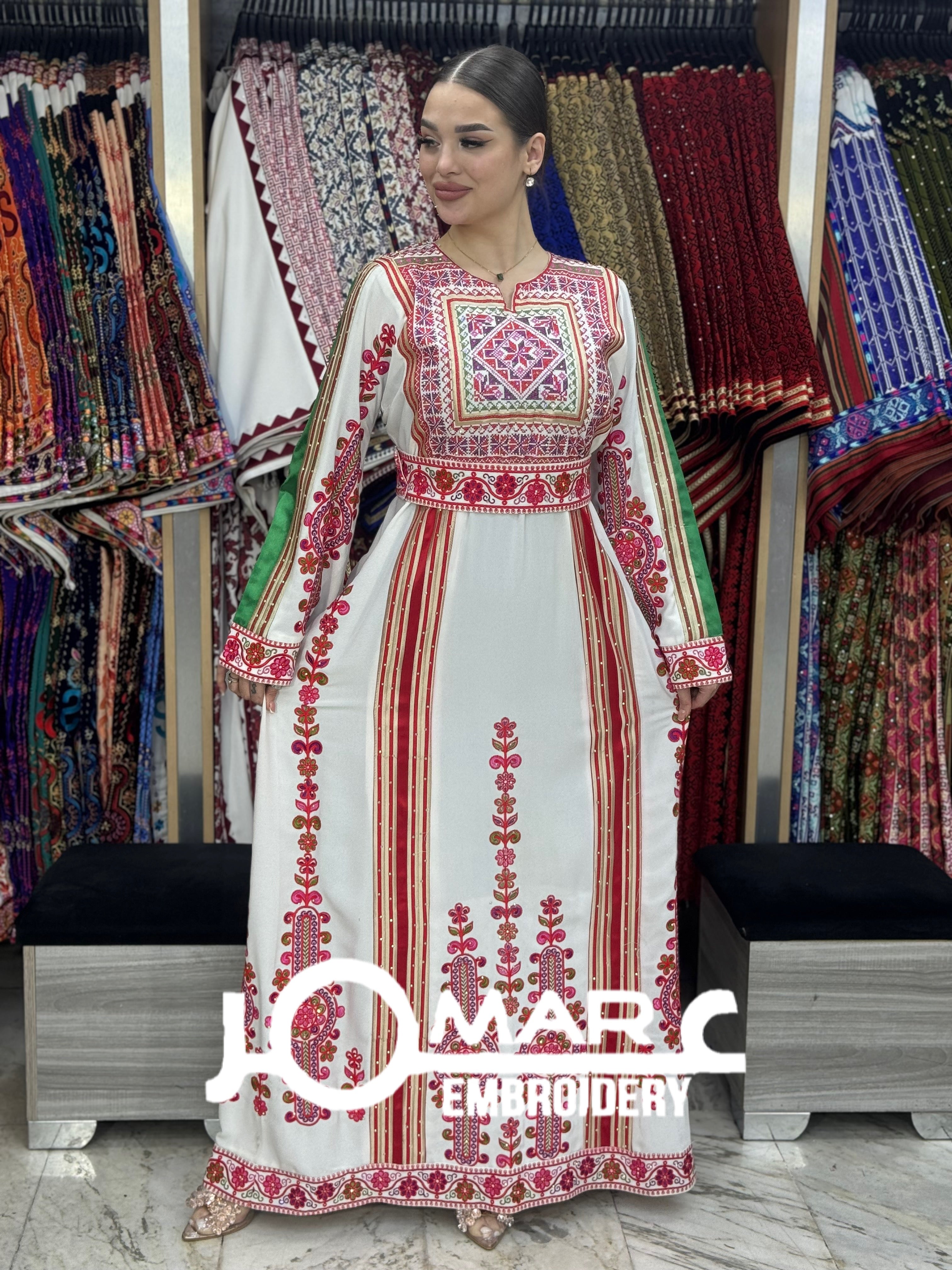 Malacca Embroidery Delicate with Stone Embroidery Thobe