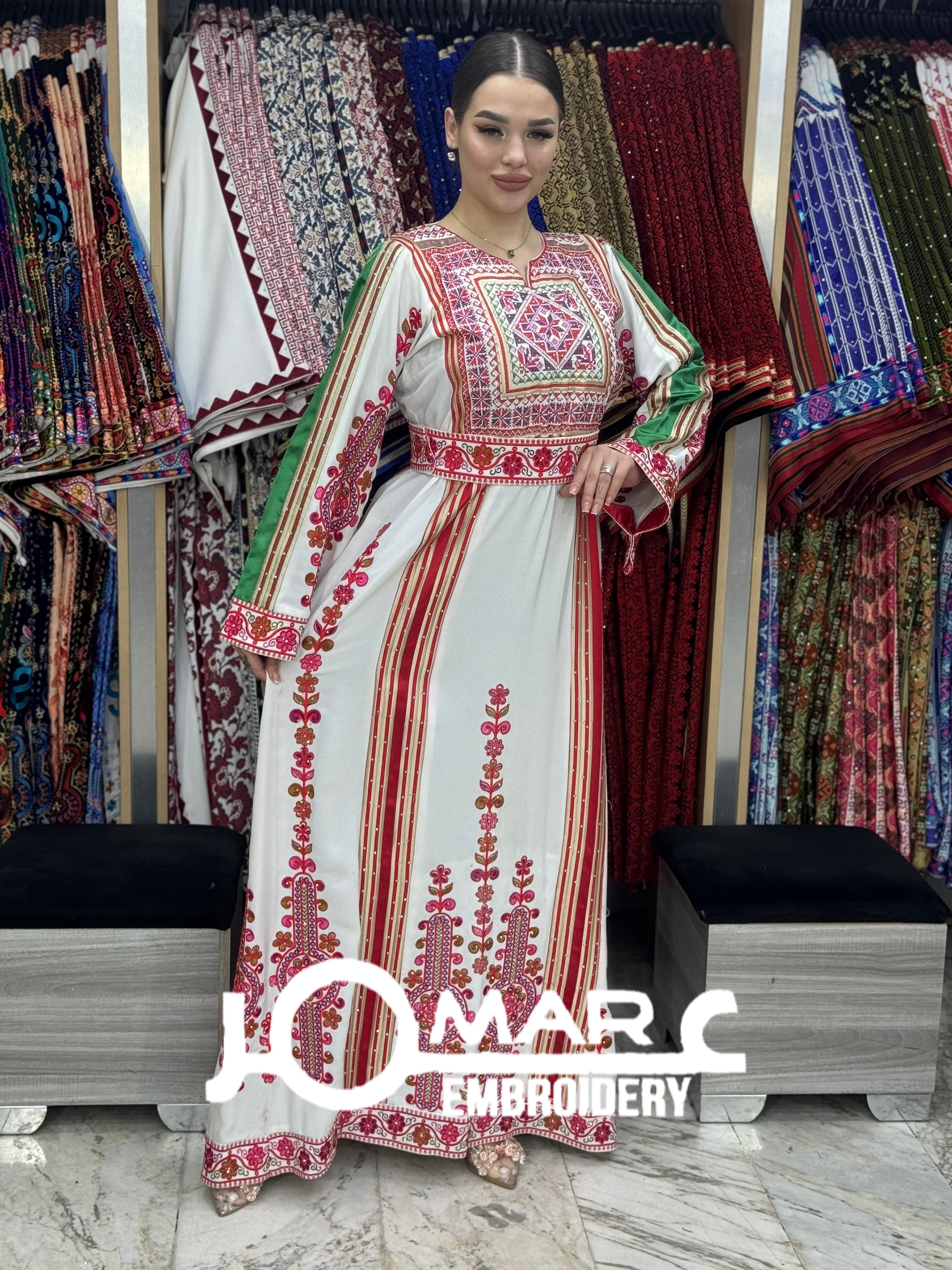 Malacca Embroidery Delicate with Stone Embroidery Thobe