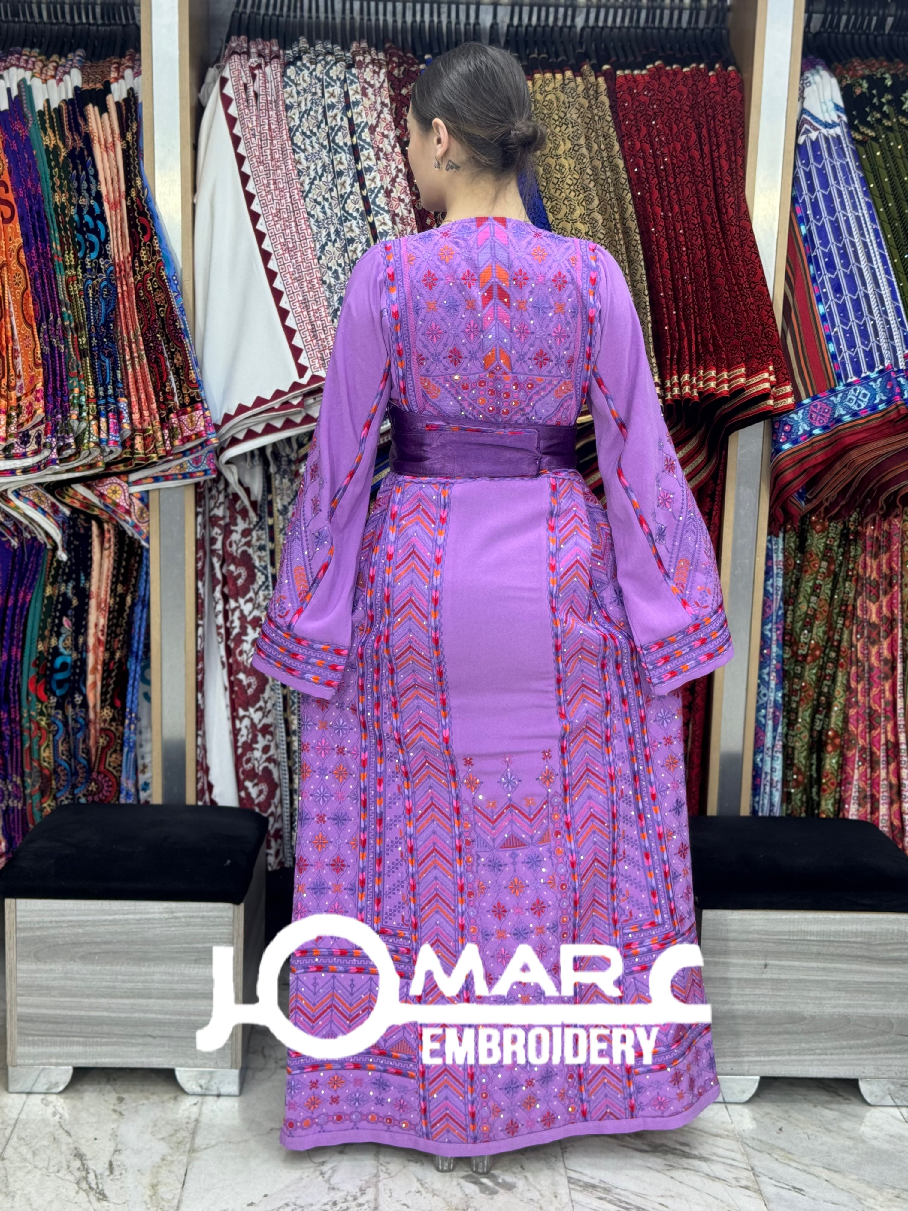 Malacca Embroidery Delicate with Stone Embroidery Thobe