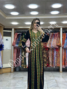 Palestinian thobe Tatreez Embroidered Traditional Palestinian Arabic Dress