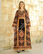 Palestinian thobe Vlevet Tatreez Embroidered Traditional Palestinian Arabic Dress ث