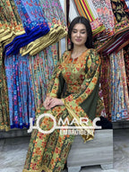 Palestinian thobe Tatreez Embroidered Traditional Palestinian Arabic Dress