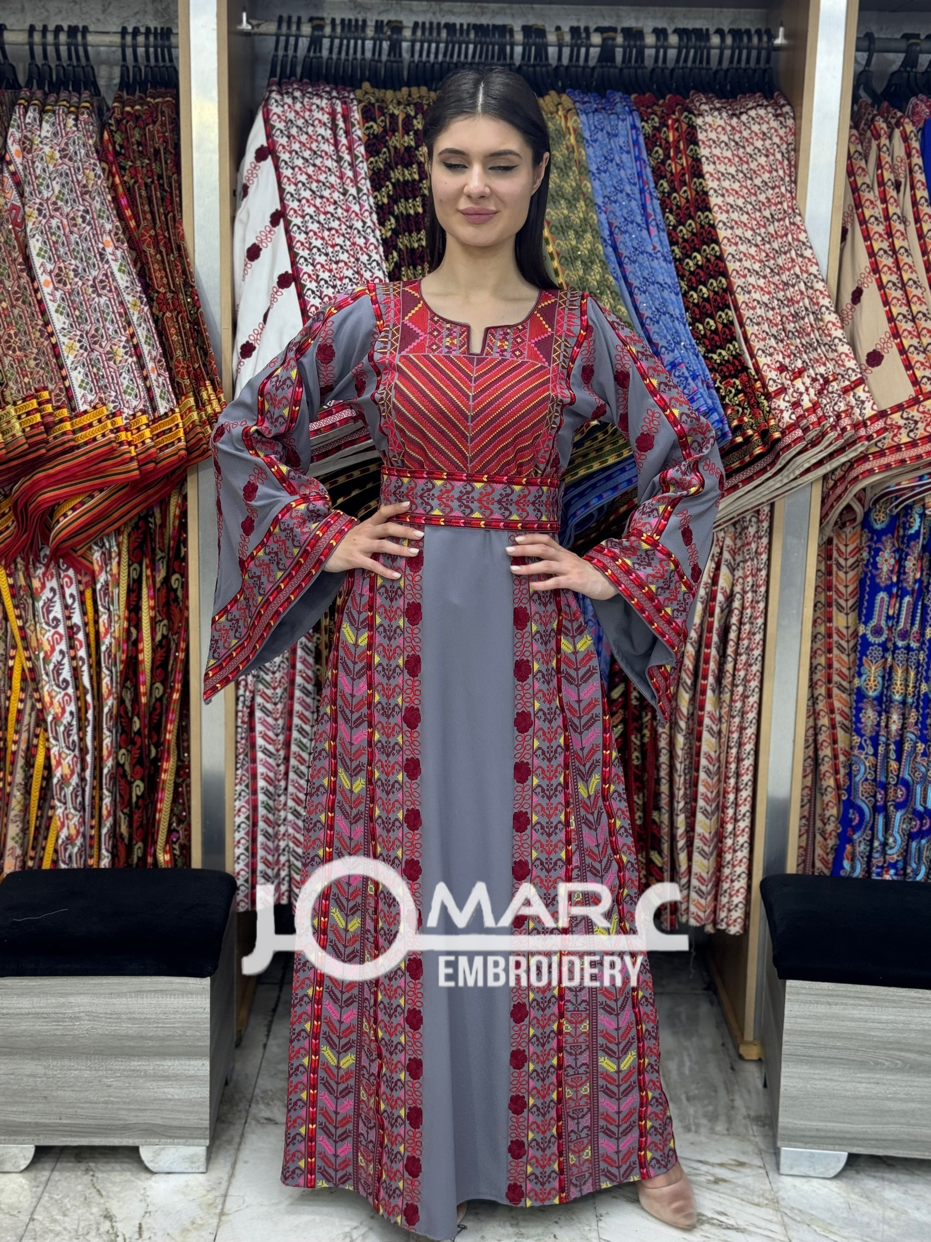 Malacca Embroidery Delicate with Stone Embroidery Thobe