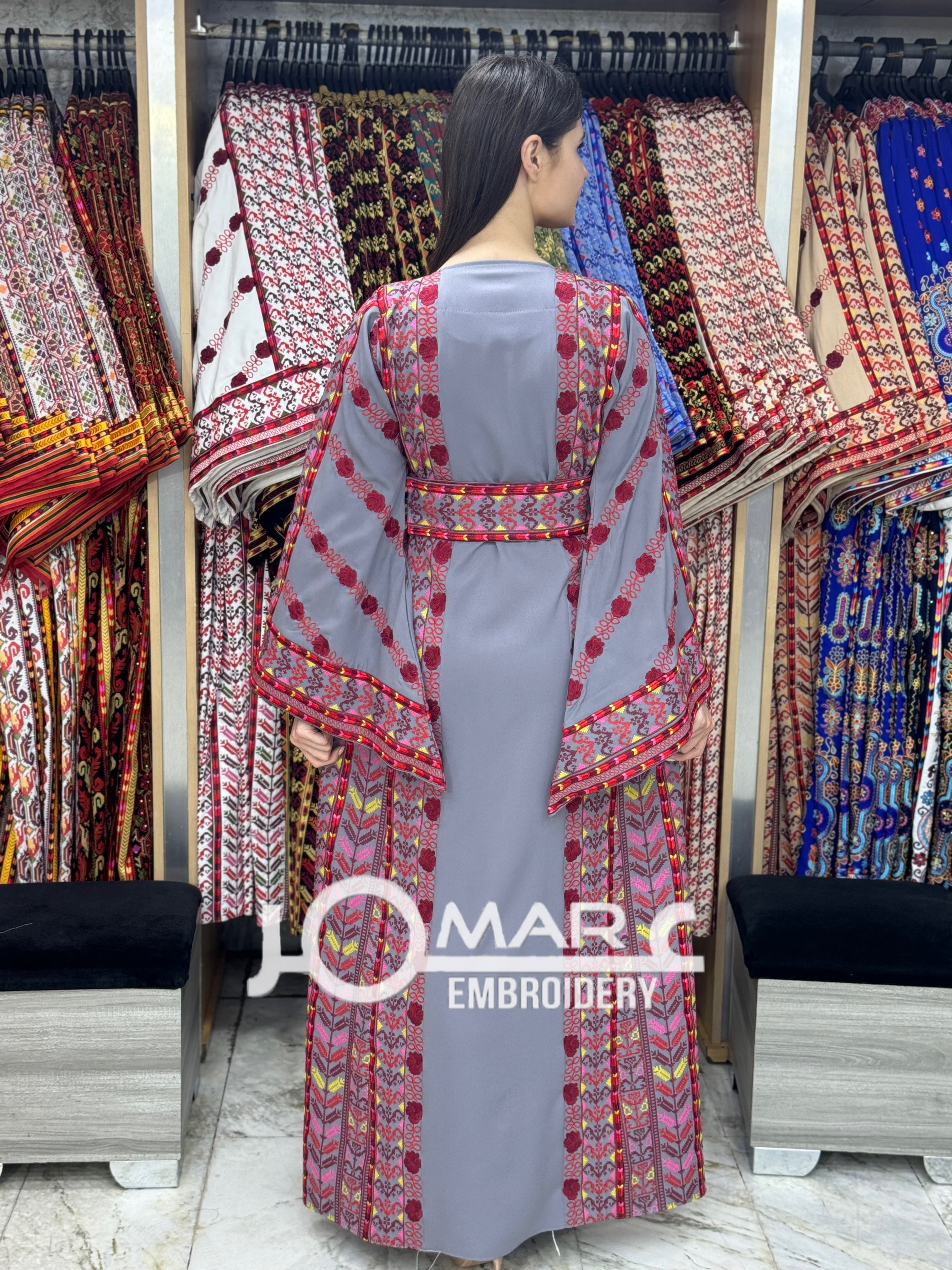 Malacca Embroidery Delicate with Stone Embroidery Thobe