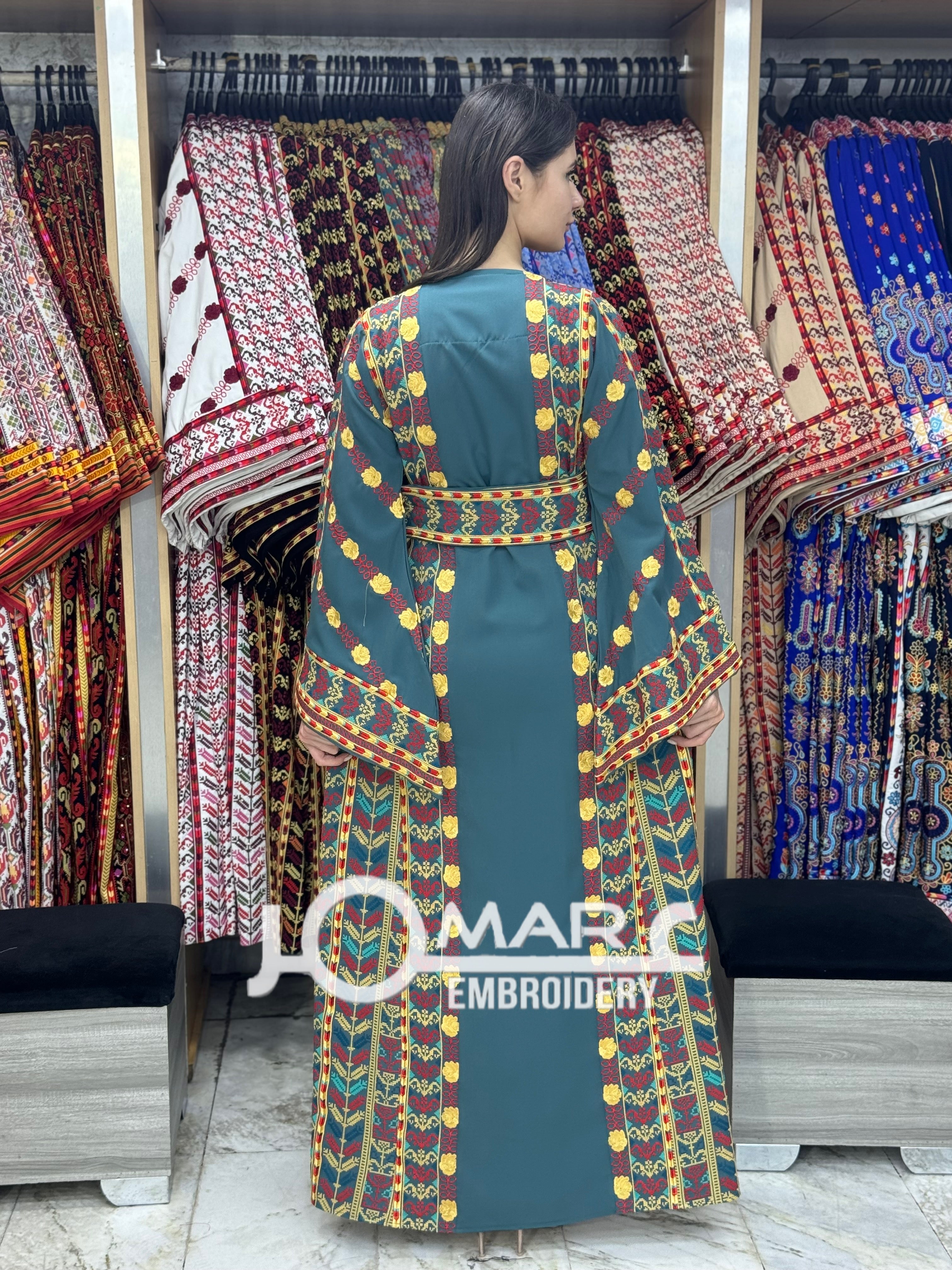Malacca Embroidery Delicate with Stone Embroidery Thobe