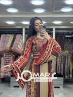 Palestinian thobe Tatreez Embroidered Traditional Palestinian Arabic Dress