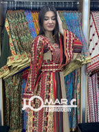 Palestinian thobe Tatreez Embroidered Traditional Palestinian Arabic Dress