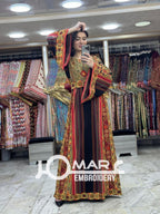 Palestinian thobe Tatreez Embroidered Traditional Palestinian Arabic Dress