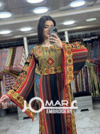 Palestinian thobe Tatreez Embroidered Traditional Palestinian Arabic Dress