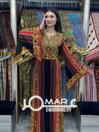 Palestinian thobe Tatreez Embroidered Traditional Palestinian Arabic Dress