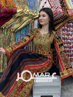 Palestinian thobe Tatreez Embroidered Traditional Palestinian Arabic Dress