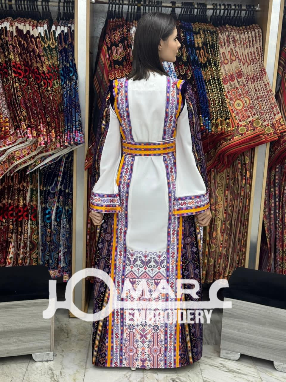 Palestinian thobe Tatreez Embroidered Traditional Palestinian Arabic Dress