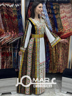 Palestinian thobe Tatreez Embroidered Traditional Palestinian Arabic Dress