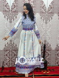 White Embroidery Delicate with Stone Embroidery Thobe