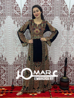 Palestinian thobe Tatreez Embroidered Traditional Palestinian Arabic Dress