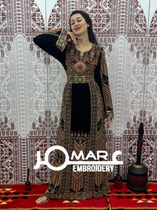 Palestinian thobe Tatreez Embroidered Traditional Palestinian Arabic Dress