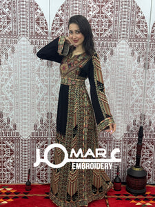 Palestinian thobe Tatreez Embroidered Traditional Palestinian Arabic Dress