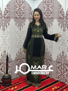 Palestinian thobe Tatreez Embroidered Traditional Palestinian Arabic Dress