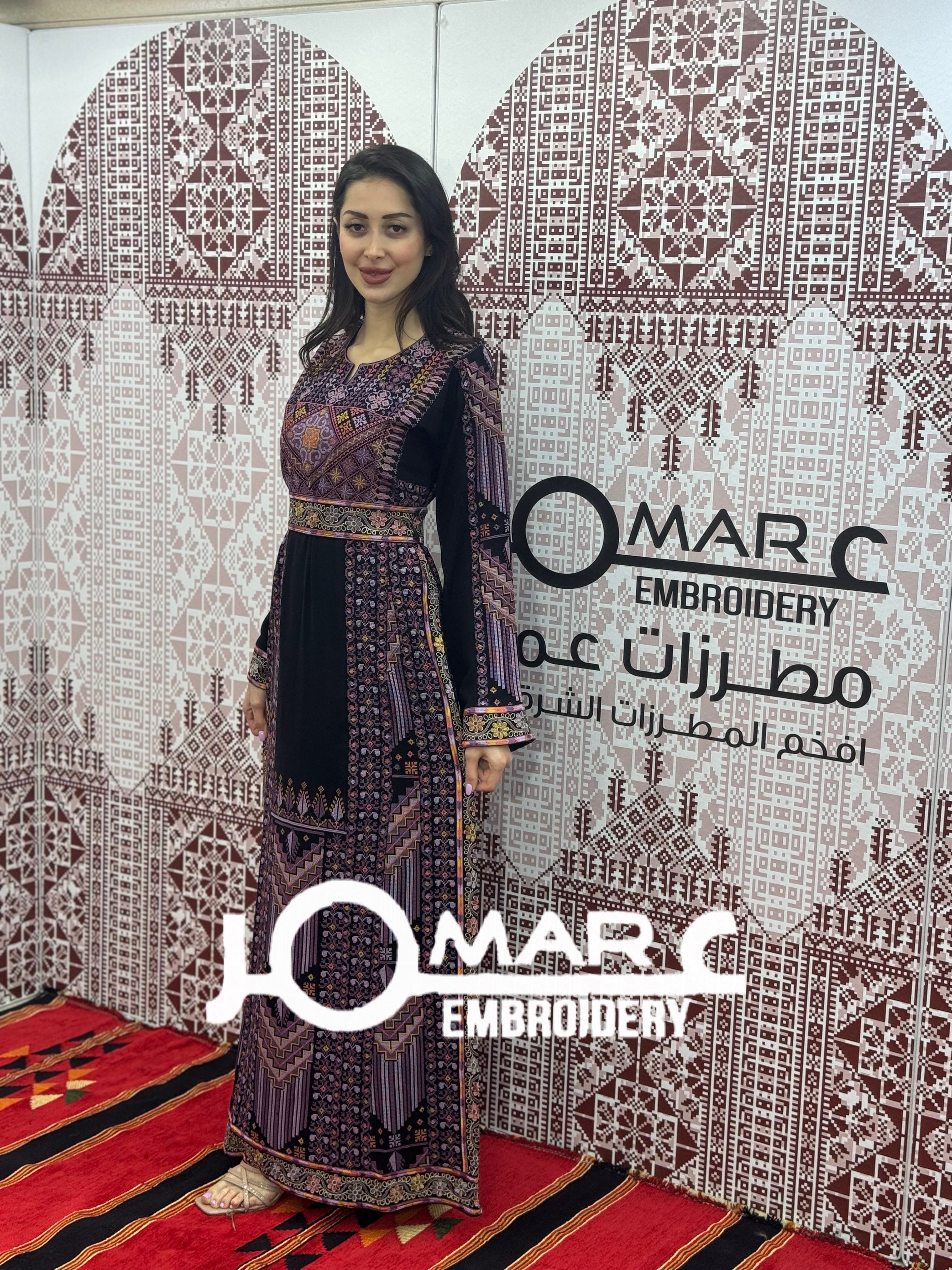 Palestinian thobe Tatreez Embroidered Traditional Palestinian Arabic Dress