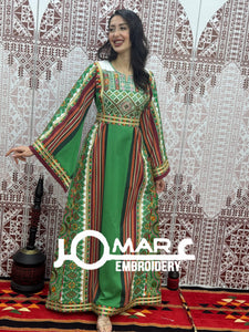 Majdalawi Palestinian thobe Tatreez Embroidered Traditional Palestinian Arabic Dress