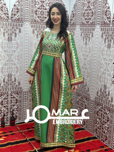 Majdalawi Palestinian thobe Tatreez Embroidered Traditional Palestinian Arabic Dress