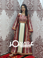 Majdalawi Palestinian thobe Tatreez Embroidered Traditional Palestinian Arabic Dress