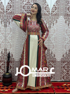 Majdalawi Palestinian thobe Tatreez Embroidered Traditional Palestinian Arabic Dress