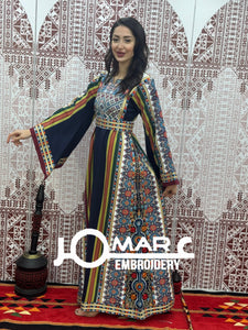 Majdalawi Palestinian thobe Tatreez Embroidered Traditional Palestinian Arabic Dress