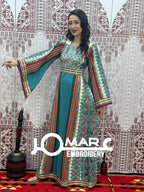 Majdalawi Palestinian thobe Tatreez Embroidered Traditional Palestinian Arabic Dress