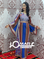 Majdalawi Palestinian thobe Tatreez Embroidered Traditional Palestinian Arabic Dress