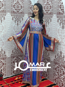 Majdalawi Palestinian thobe Tatreez Embroidered Traditional Palestinian Arabic Dress