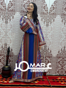 Majdalawi Palestinian thobe Tatreez Embroidered Traditional Palestinian Arabic Dress