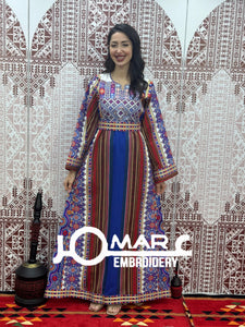 Majdalawi Palestinian thobe Tatreez Embroidered Traditional Palestinian Arabic Dress
