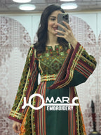 Majdalawi Palestinian thobe Tatreez Embroidered Traditional Palestinian Arabic Dress
