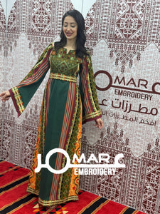 Majdalawi Palestinian thobe Tatreez Embroidered Traditional Palestinian Arabic Dress
